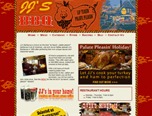 Tablet Screenshot of jjsbbq.com